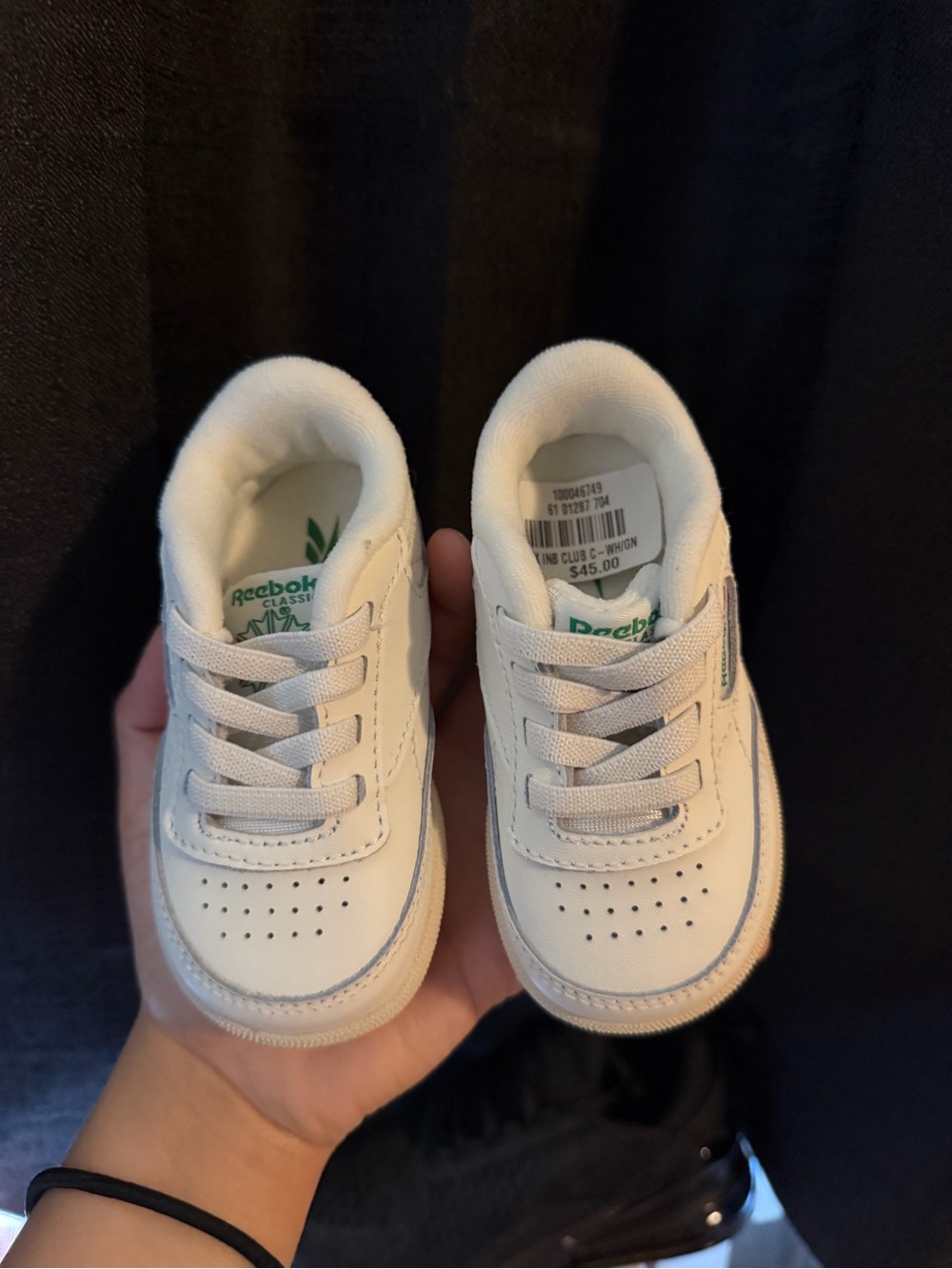 Reebok Kids White Classic Sneakers